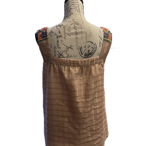 ANTHROPOLOGIE Vineet Bahl embroidered top Size M  EUC - Picture 3 of 8